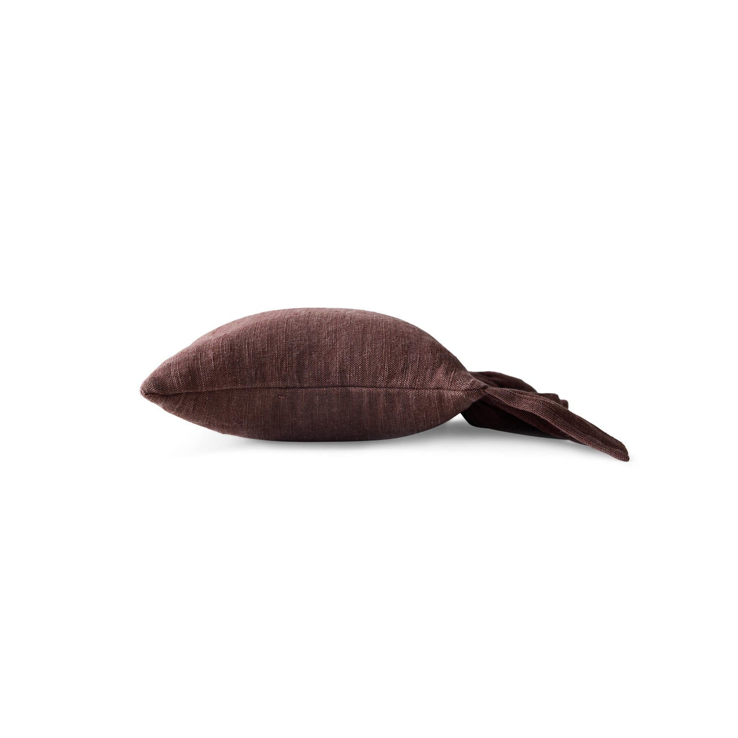 Ruffle pude, Chestnut - 50x50 cm